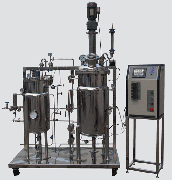 AQJ50/100L氣升式攪拌/機械攪拌不銹鋼發(fā)酵罐