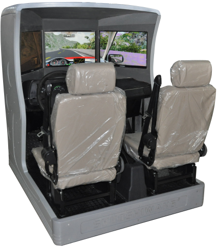 ABS三屏汽車(chē)模擬駕駛器|駕校模擬器