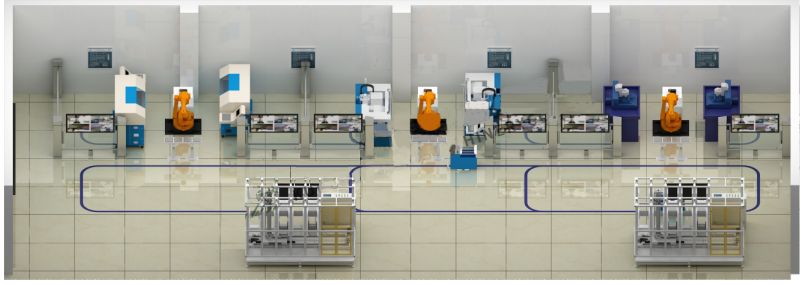 LGJ-SJ08智能機器人個(gè)性化訂制多智能體生產(chǎn)線(xiàn)